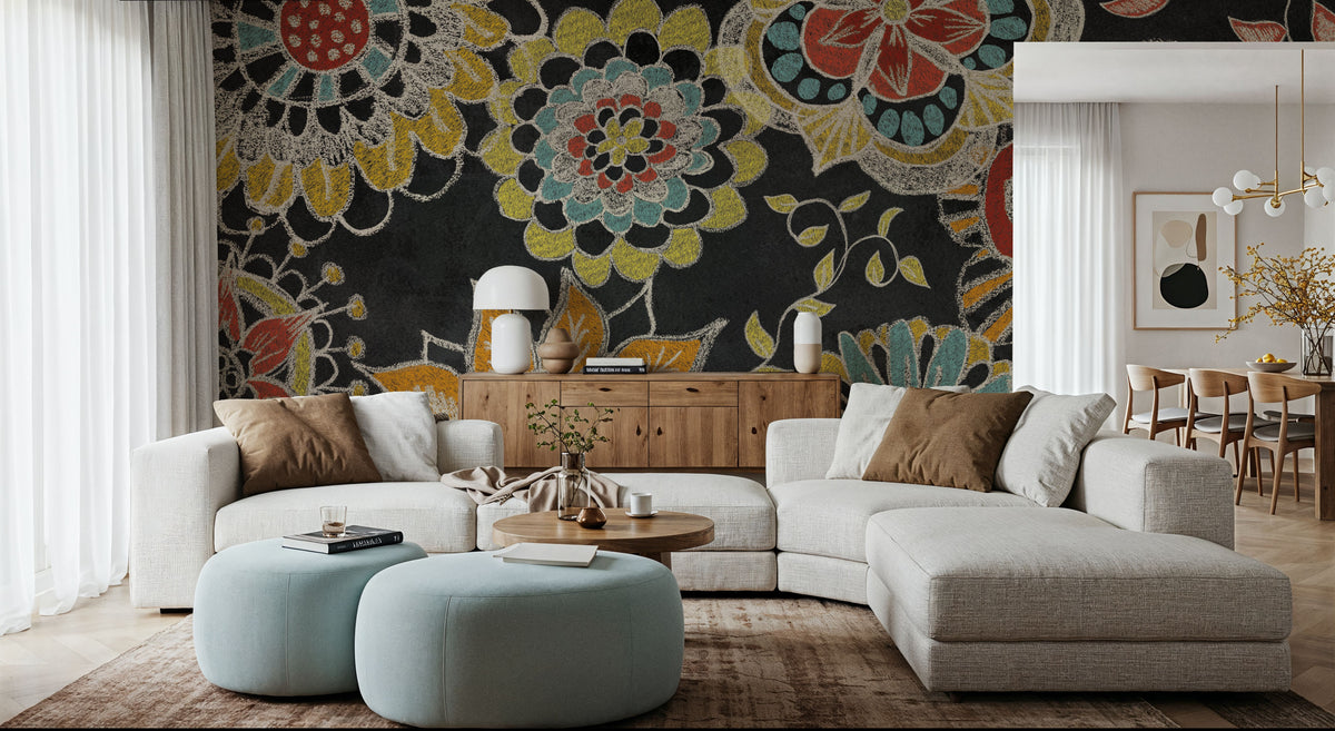 Stay Happy Spice III Mural Wallpaper - room preview 06