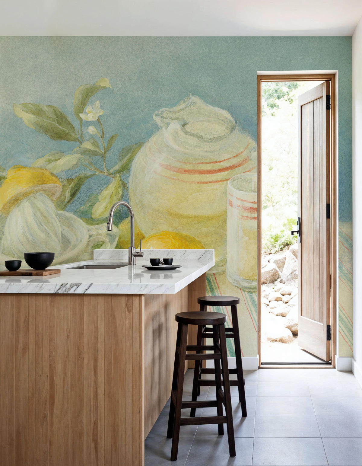 Handmade Lemonade Mural Wallpaper - room preview 06