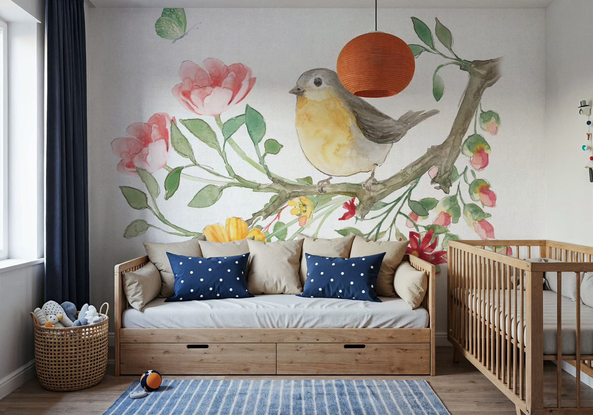 Soft Meadow V Mural Wallpaper - room preview 06