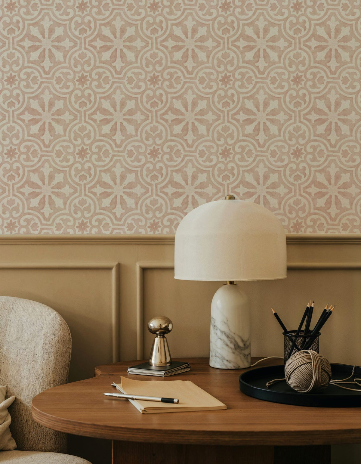 Ocean Dreams Red Mural Wallpaper - room preview 06