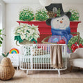 Main Street Christmas X Mural Wallpaper - room preview 06