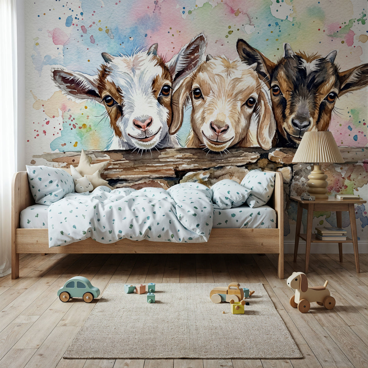 Kids - Cute Baby Animals Series Mural Wallpaper - room preview 06