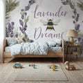 Fresh Lavender I Mural Wallpaper - room preview 06