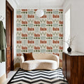 Woodland Scenes White Mural Wallpaper - room preview 06
