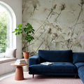 Wild Flowers II Clean Mural Wallpaper - room preview 06