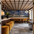 Tropical Deco Shore Mural Wallpaper - room preview 06