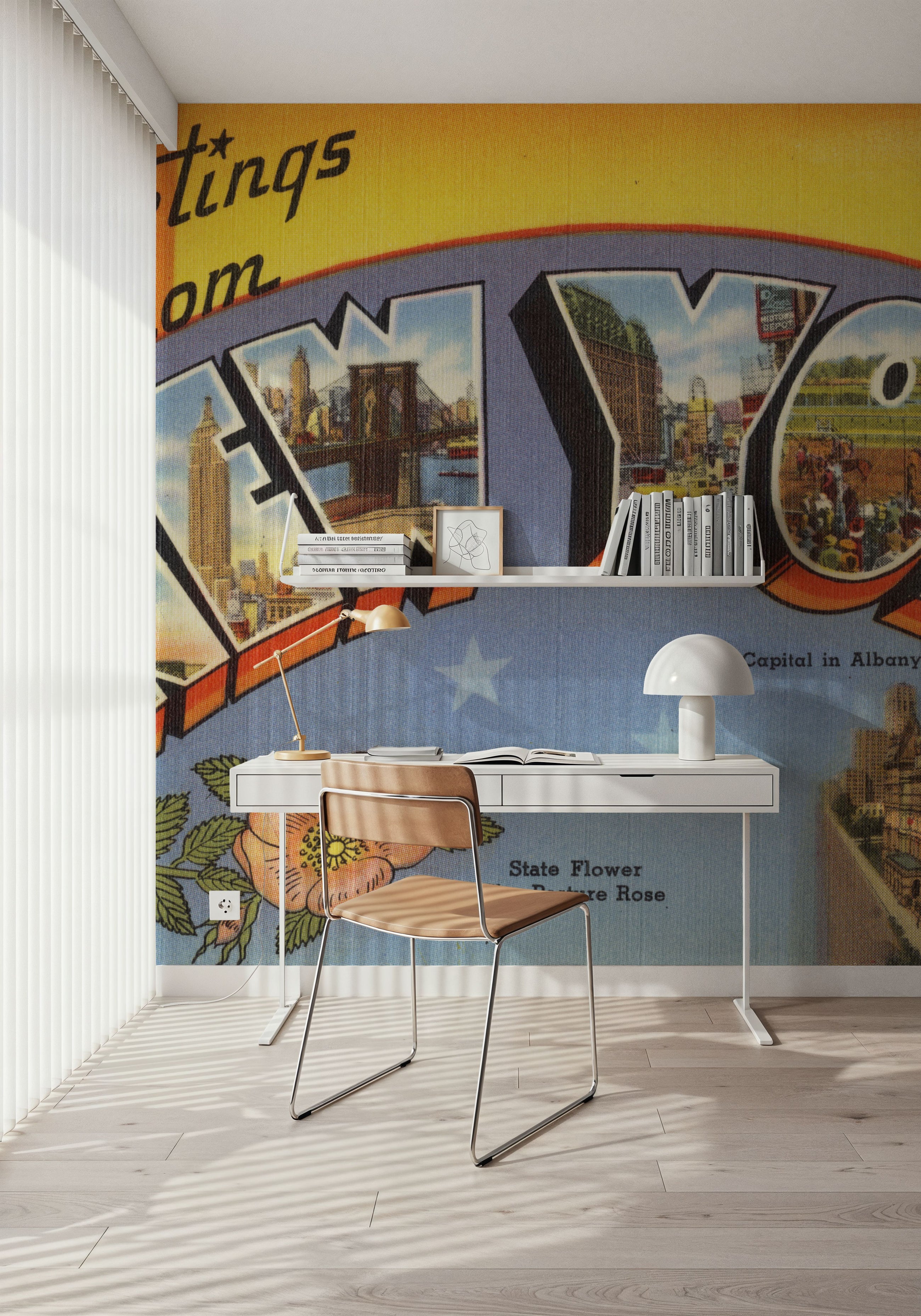Greetings From New York Mural Wallpaper