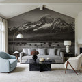 Sawtooth Mountains Plains Mural Wallpaper - room preview 06