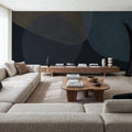 Embracing Shapes, Midnight Mural Wallpaper - room preview 06