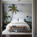 Rarotonga Palmtree Mural Wallpaper - room preview 06