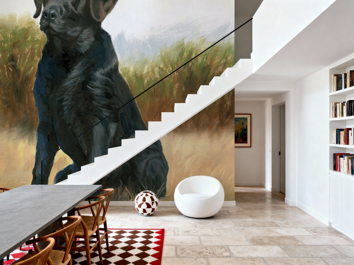 Hunting Dog Lab Mural Wallpaper - room preview 06