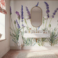 Lavender Line Mural Wallpaper - room preview 06