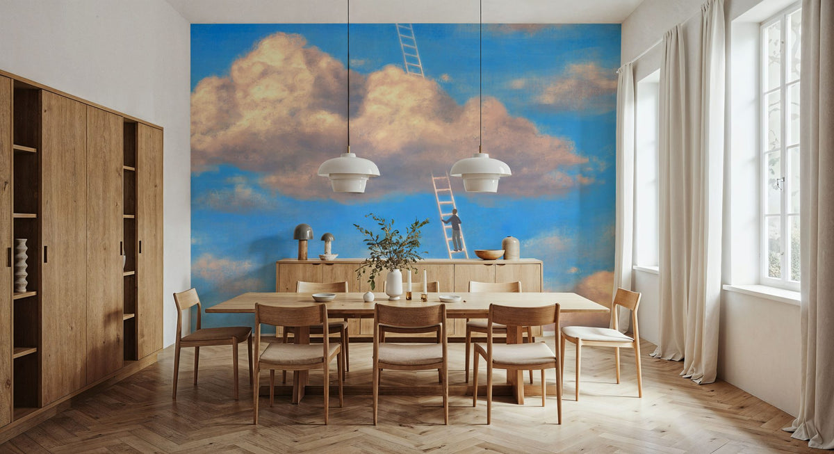 Sky Ladder Mural Wallpaper - room preview 06