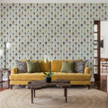 Marble Papers Flowers V.2, Lilac Mural Wallpaper - room preview 06
