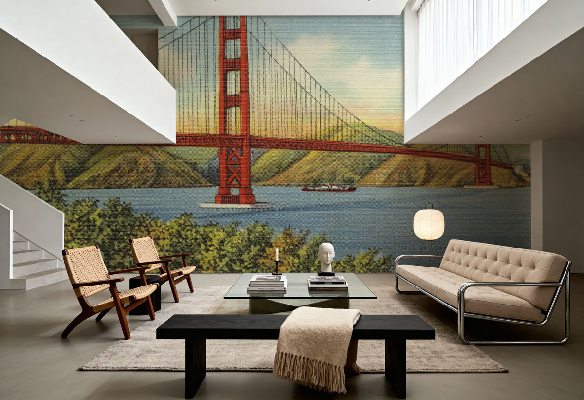 Greetings From Golden Gate Mural Wallpaper - room preview 06