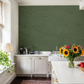 Green Plaster Mural Wallpaper - room preview 06