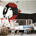 Puppy Love IX Mural Wallpaper - room preview 06