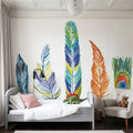 Rainbow Feathers III Mural Wallpaper - room preview 06