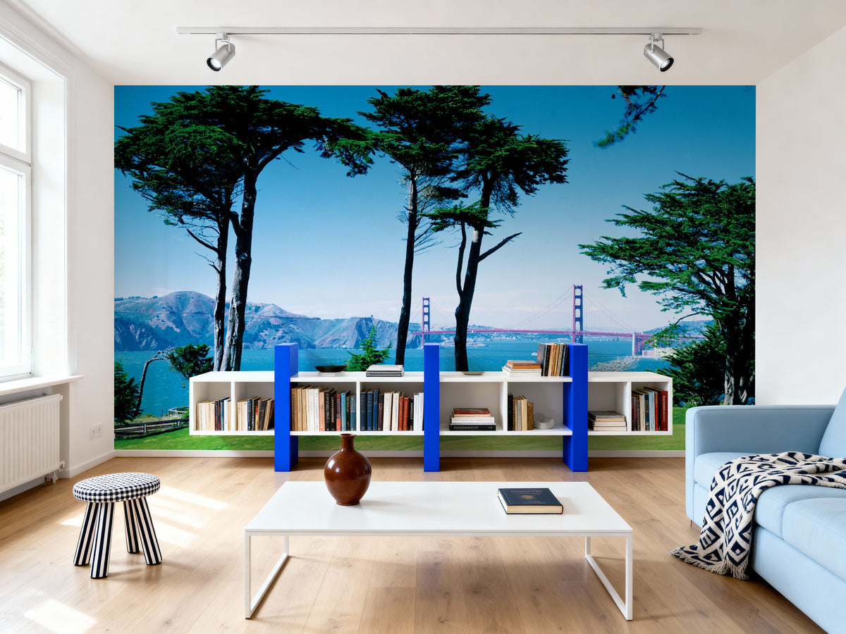 Golden Gate Fairway Mural Wallpaper - room preview 06