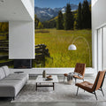 Mountain Meadow Path Mural Wallpaper - room preview 06