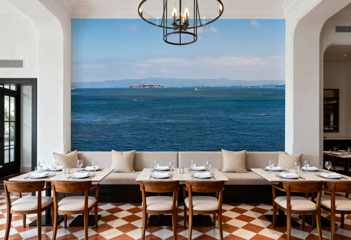 The Bay Mural Wallpaper - room preview 06