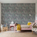 Floral Sparklers, Sage Mural Wallpaper - room preview 06