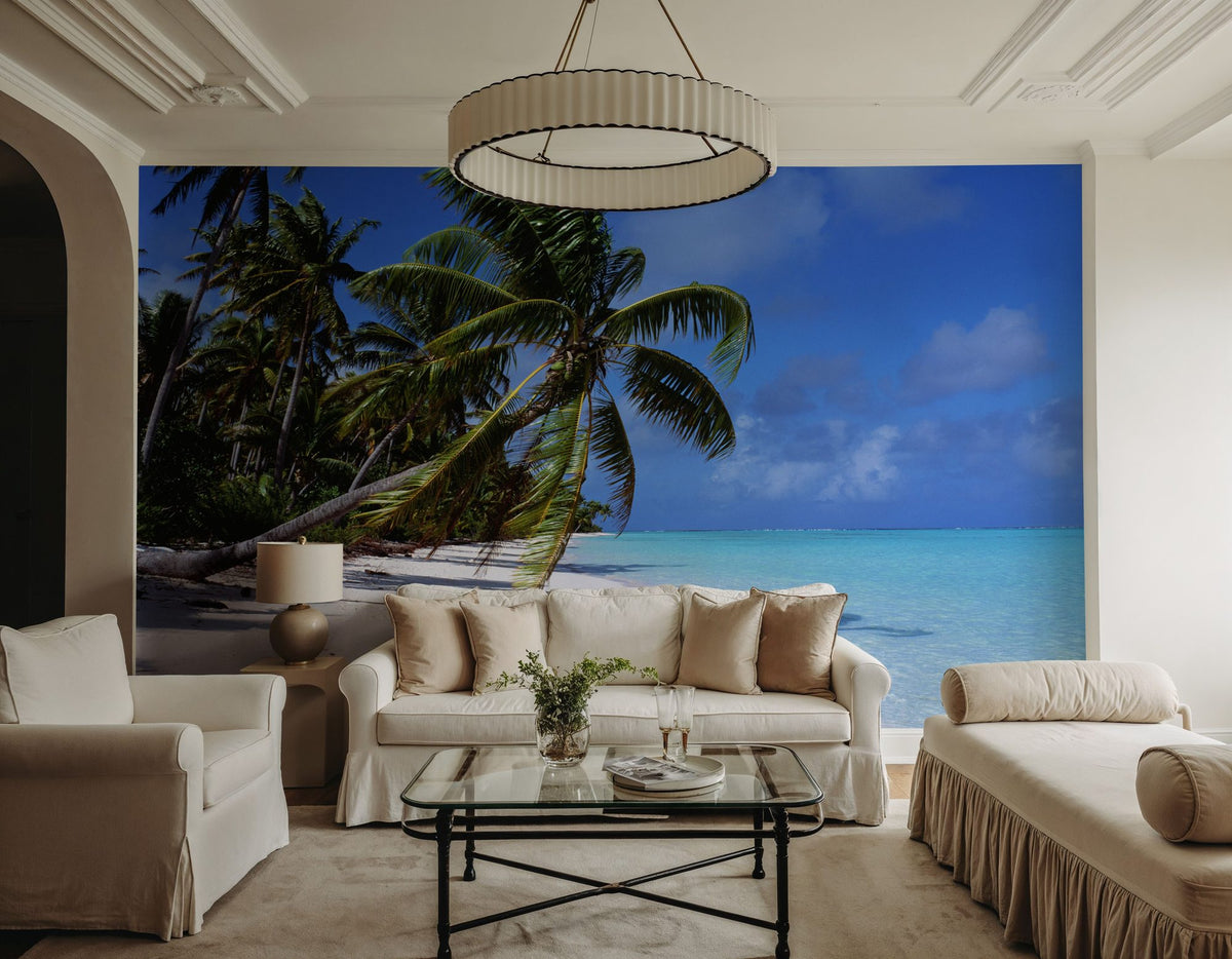 Paradise Shoreline Mural Wallpaper - room preview 06