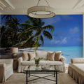 Paradise Shoreline Mural Wallpaper - room preview 06