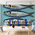 Three Little Fishies Mural Wallpaper - room preview 06