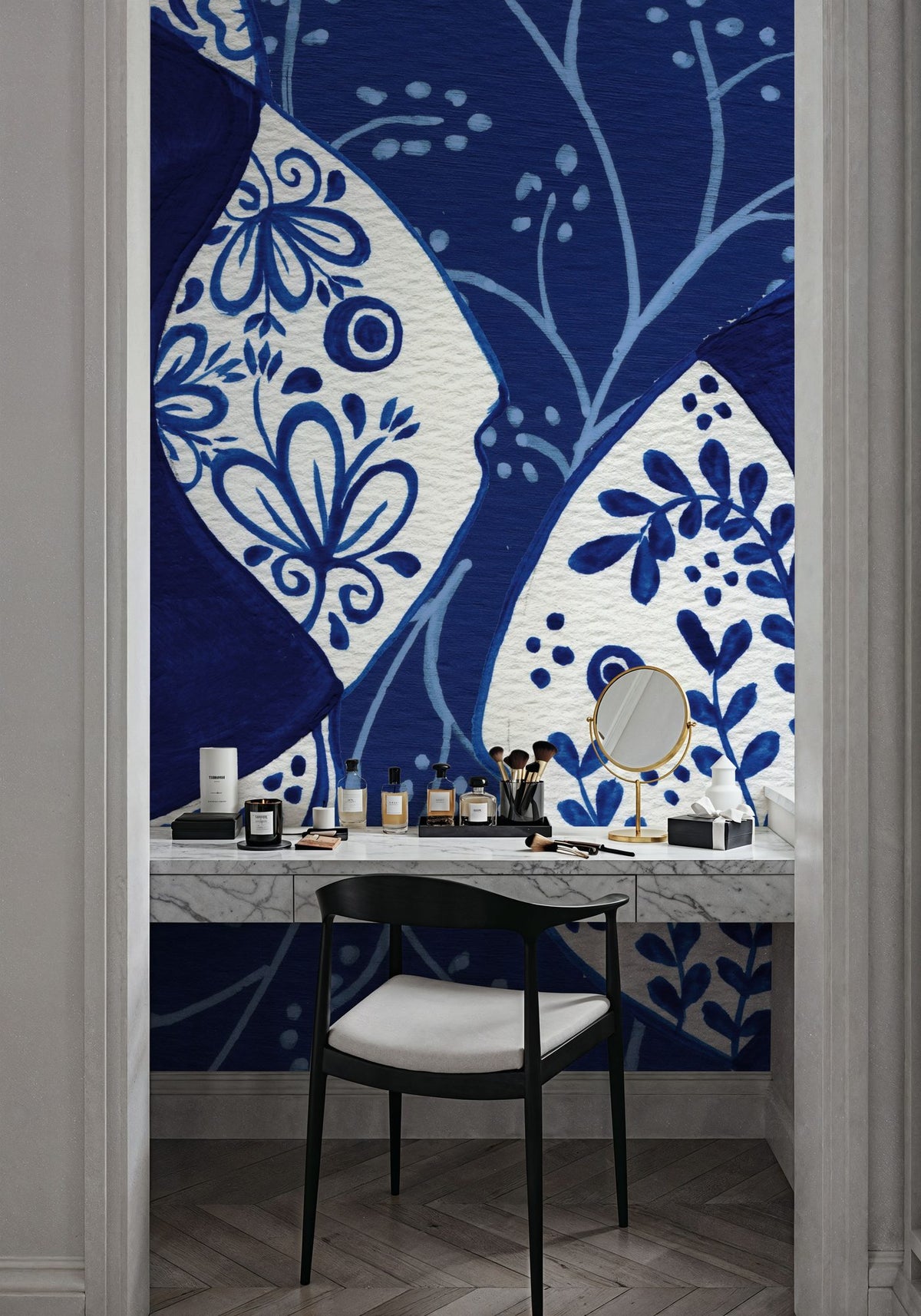 Coastal Chinoiserie IX Mural Wallpaper - room preview 06