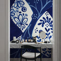 Coastal Chinoiserie IX Mural Wallpaper - room preview 06