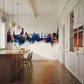 Torquay England Skyline Blue & Bronze Mural Wallpaper - room preview 06