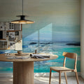 Turquoise Sea Waves II Mural Wallpaper - room preview 06
