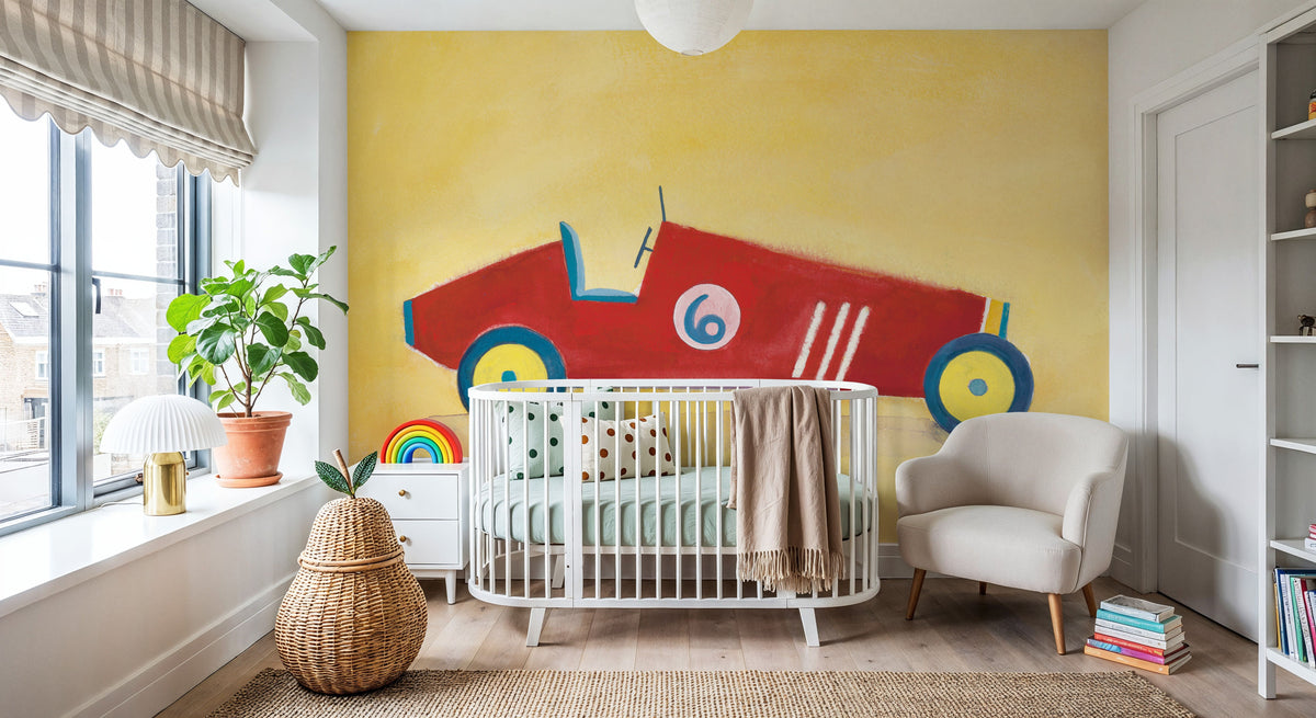Race Car 6 Mural Wallpaper - room preview 06