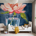 Single Perfect Flower Mural Wallpaper - room preview 06