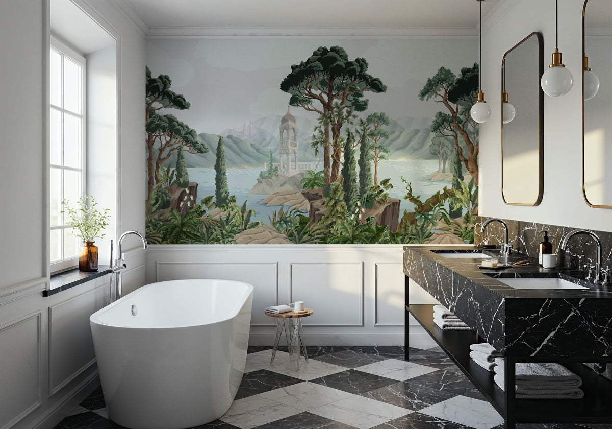 Hidden Alcove on Paper Mural Wallpaper - room preview 06