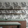 Jungle Animals Toile Mural Wallpaper - room preview 06