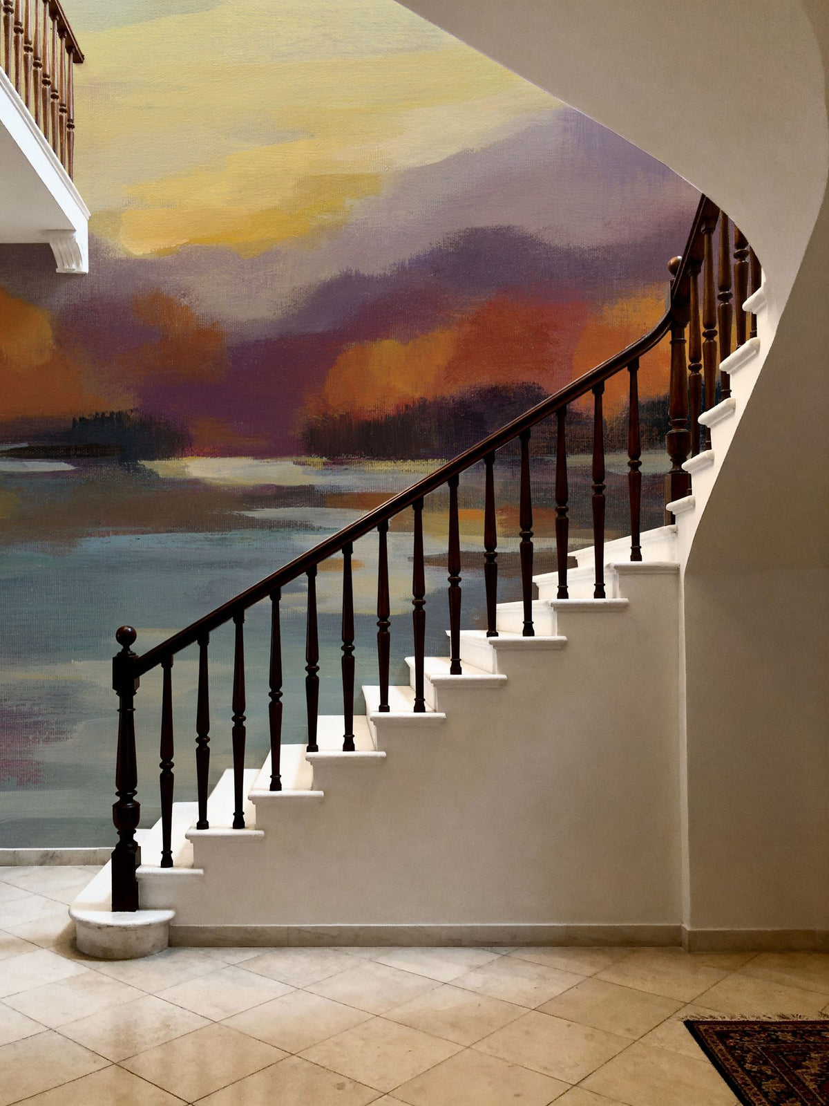 Fall Sunset Mural Wallpaper - room preview 06