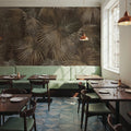 Retro Sunny Palms Mural Wallpaper - Warm Tone - room preview 06