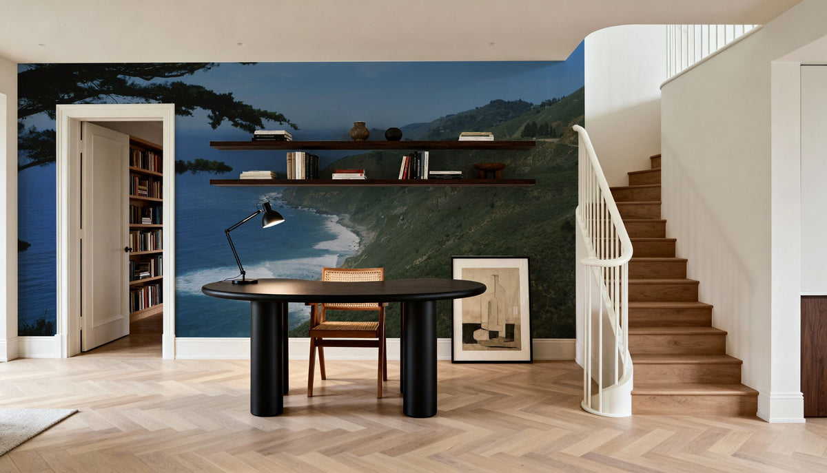 Coastal Overlook Mural Wallpaper - room preview 06