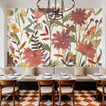 October Flowers Mural Wallpaper - room preview 06