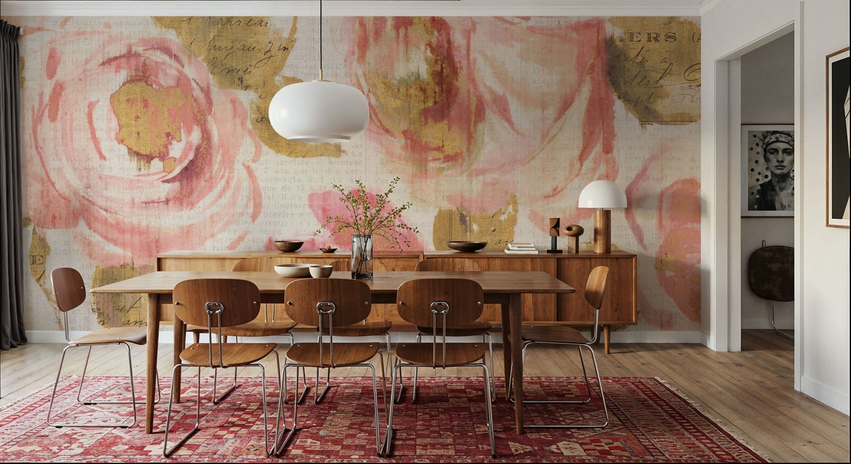 Touch of Rose I Mural Wallpaper - room preview 06
