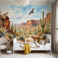 Sonoman Hunter - Watercolor Landscapes Series Mural Wallpaper - room preview 06
