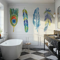 Rainbow Feathers I Mural Wallpaper - room preview 06