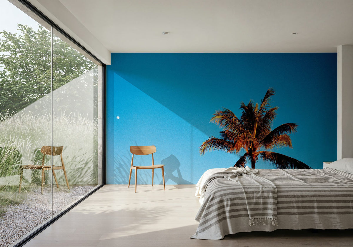 Evening Palm Mural Wallpaper - room preview 06