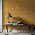 Time to Share Florals Yellow Mural Wallpaper - room preview 06