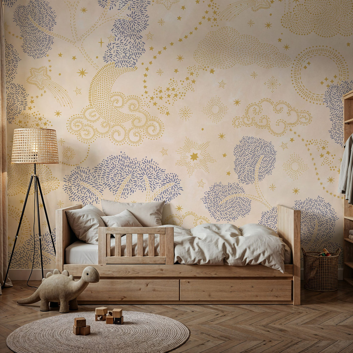 Moonlit Sky, Butter Mural Wallpaper - room preview 06