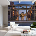 Twilight Canal Mural Wallpaper - room preview 06