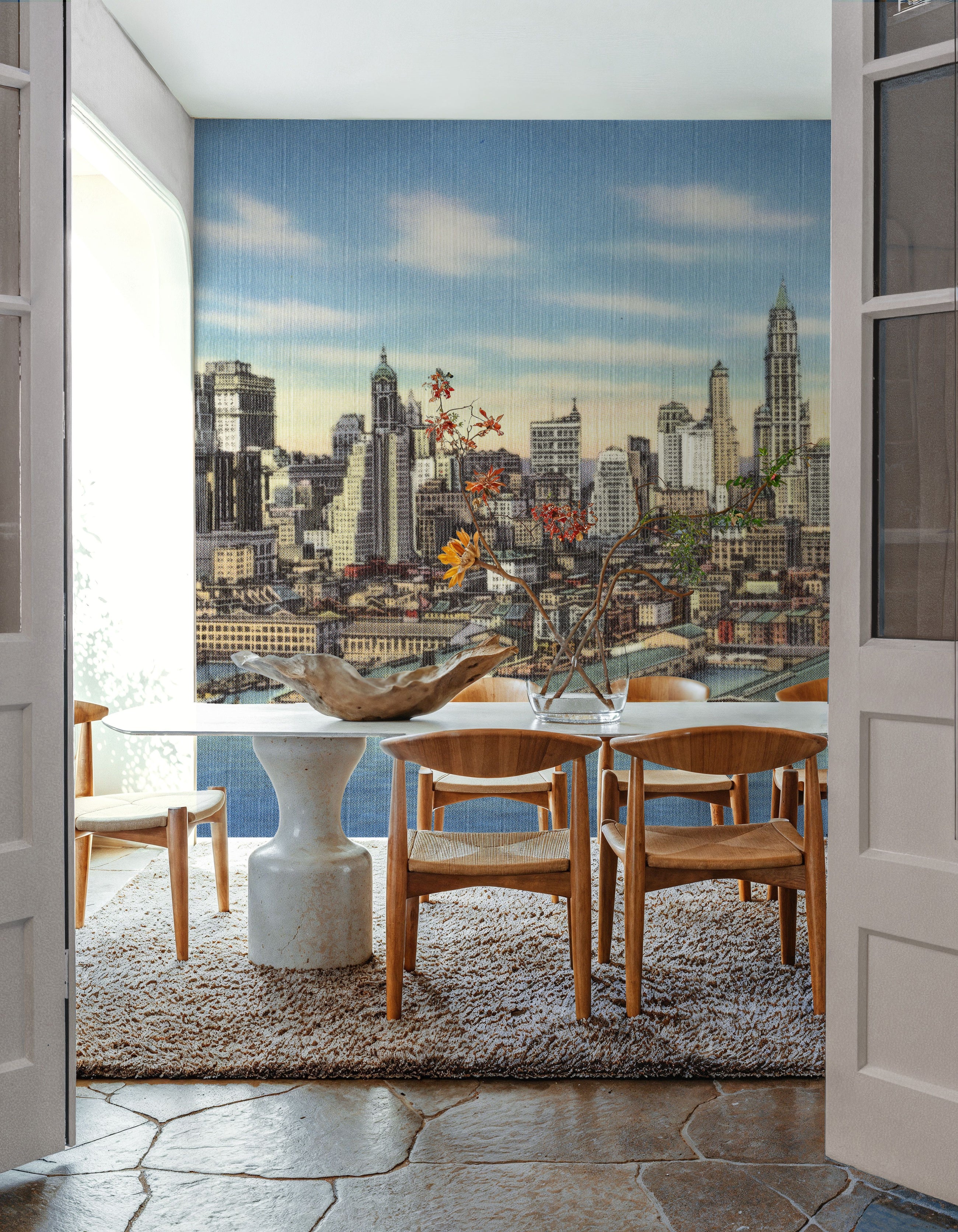 Greetings From Brooklyn Mural Wallpaper