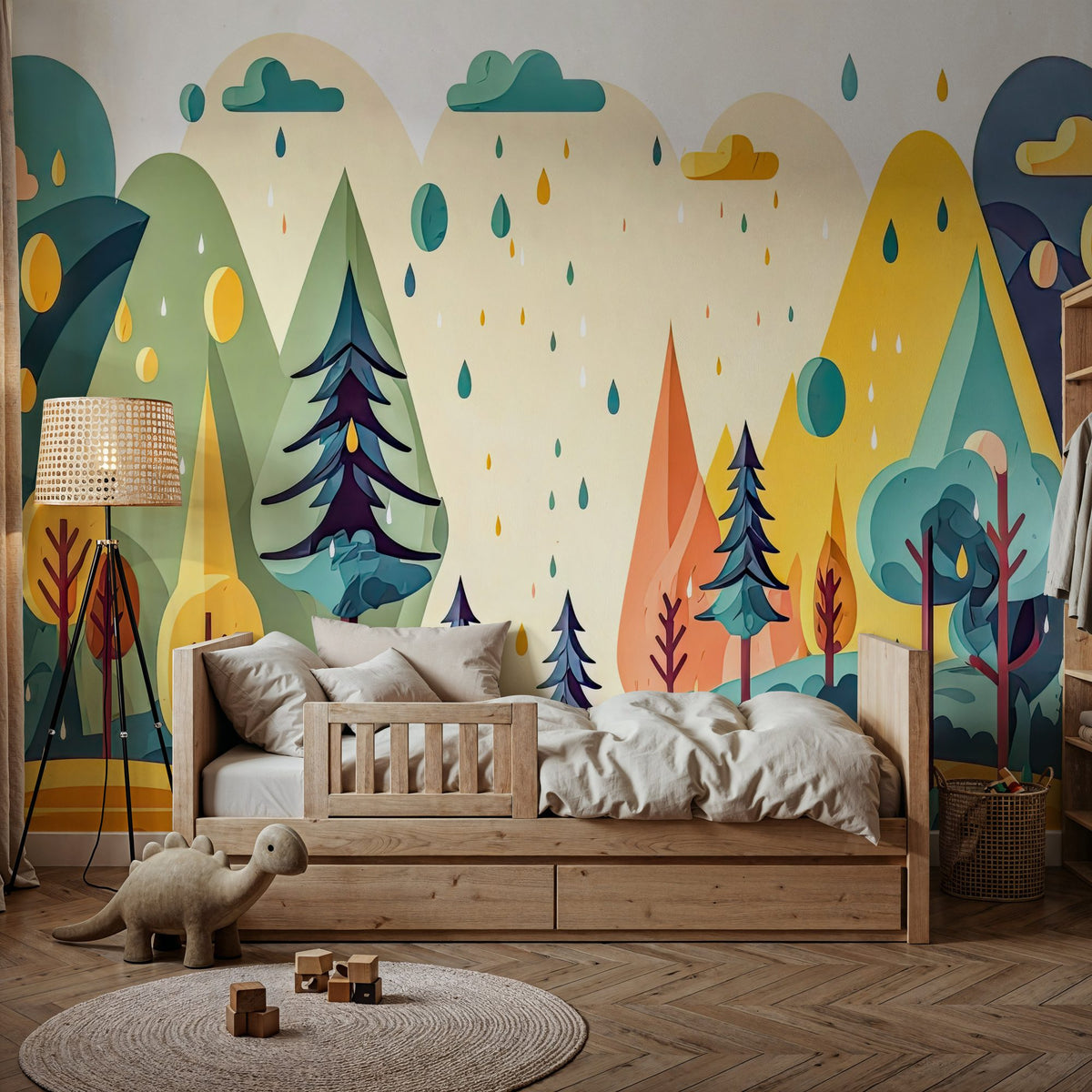 Fantasy Forest Spring Mural Wallpaper - room preview 06